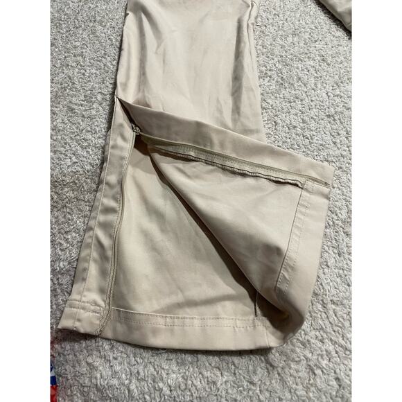 Nike Performance Pants Womens Small Golf Hiking Stretch Zip Pocket Cream Khaki - Picture 8 of 16
